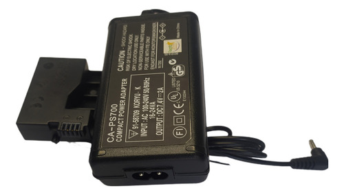 Fonte Ack-e8 Com Bateria Lp-e10 Fake P/ Canon Eos T3i Cor Preto
