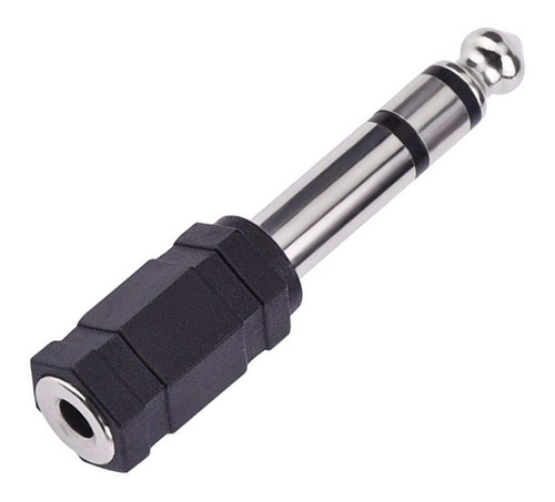 Ficha Adaptador Jack 3.5 Stereo - Plug 6.5 Stereo Plastico