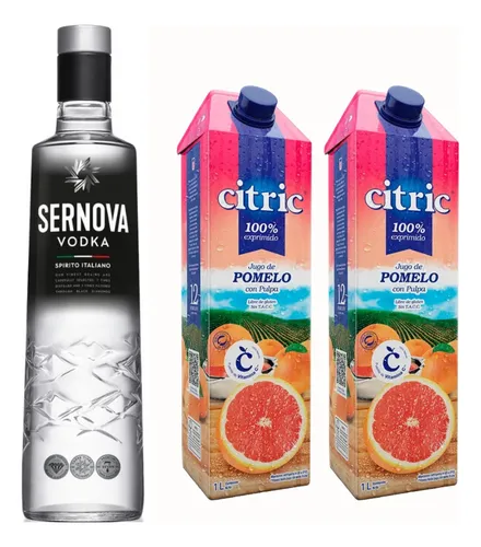 Vodka Sernova 700ml + 2 Citric Pomelo 1l Zetta Bebidas