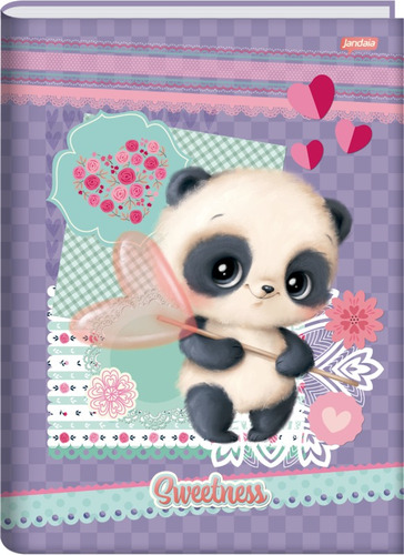 Caderno Univ. Brochurão Capa Dura Sweetness Grande Jandaia Cor Lavanda