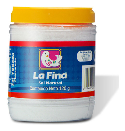 Sal La Fina Yodada Fluorurada Bote 120g