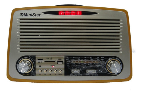 Radio portátil vintage retro Bluetooth Am Fm antigua