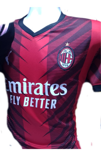 Camiseta Ac Milan Primera Equipación Authentic 2023-2024 Red