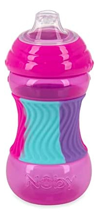 Taza Nuby Antiderrame De Silicona, Pico Suave, 10 Oz