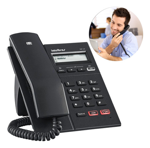 Telefone Ip Voip Tip 125i Poe Intelbras Com Nota Fiscal