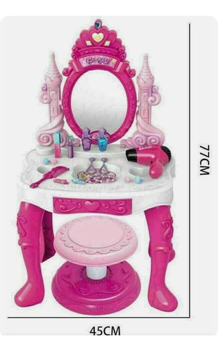 Juguete Tocador Castillo Con Accesorios Princesa Rosa