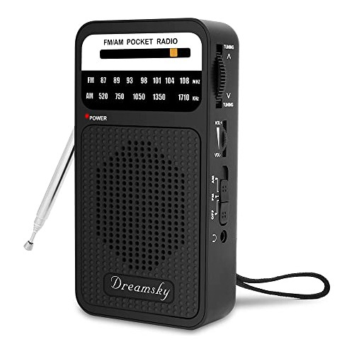 Pocket Radios, Battery Operated Am Fm Radio With Loud S...