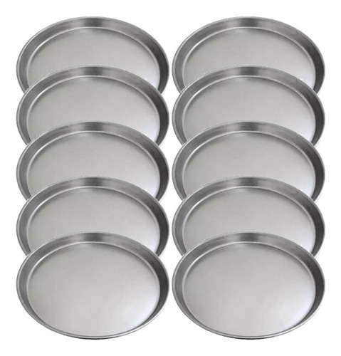 Set 10 Moldes Para Pizzas Pizzeras De Chapa Dd 30 Cm!