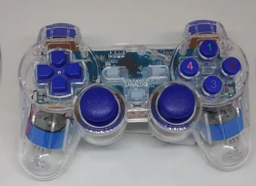 Imagen 4 de 5 de Joystick Usb K800 Transparente Con Luz Led