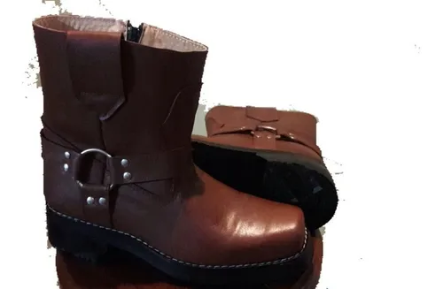 Botas De Cuero Motoqueras Hombre MercadoLibre