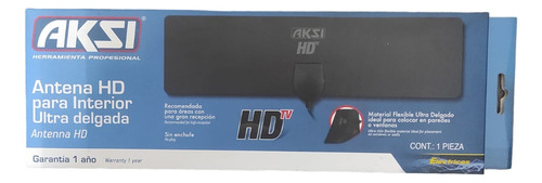 Antena Hd Para Interior Ultra Delgada Aksi