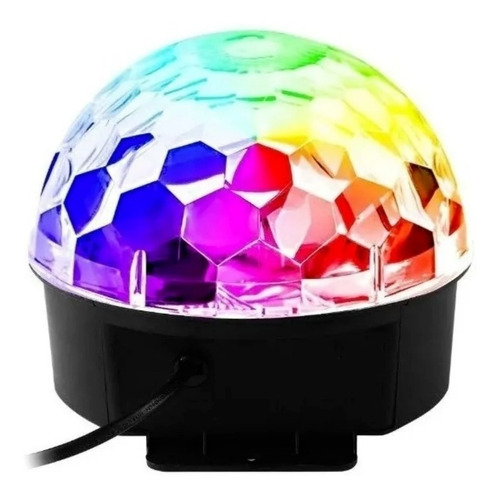 Globo De Luz Festa Balada 06 Cores Rgb Ritmo Da Música 110V/220V