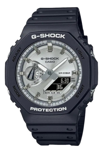 Relógio G-shock Ga-2100sb-1adr Carbono/resina 200m