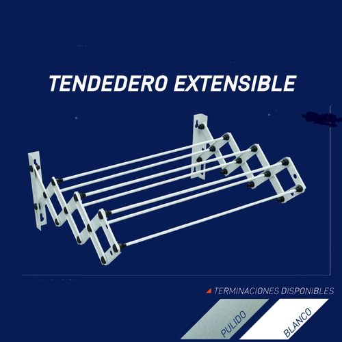 Tender De Pared - Extensible 60cm De Ancho 7 Varillas