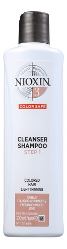 Shampoo Nioxin 3 Hair System Cleanser Color Safe 300ml