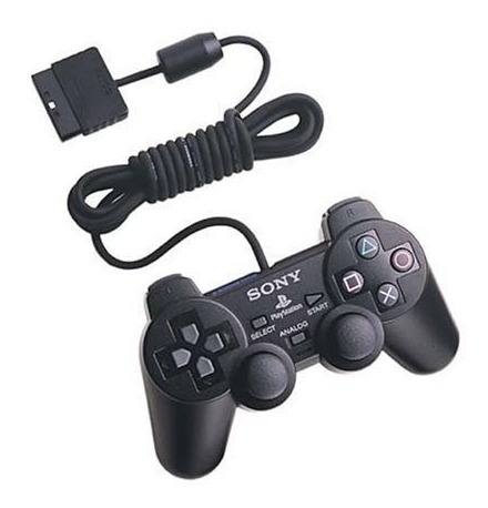 Control Dualshock 2 Playstation 2 Negro - Ps2 Sony