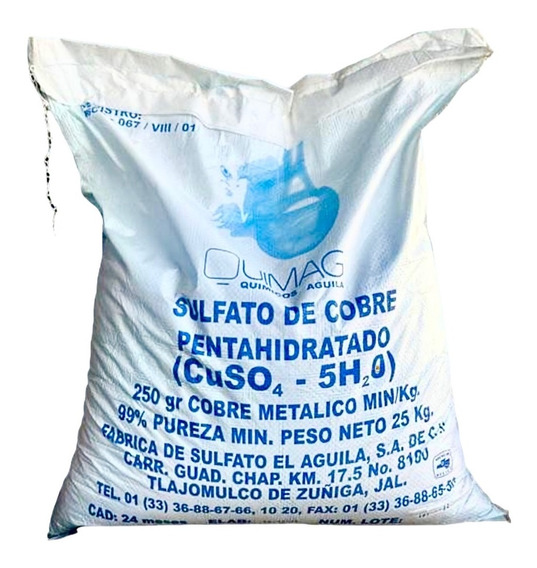 Sulfato De Cobre Pentahidratado 25 Kg | MercadoLibre ?