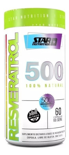 Resveratrol 500 Star Nutrition X 60caps