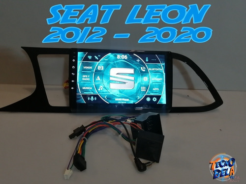 Imagen 2 de 10 de Autoestéreo Android 9' Seat León 2014-2020 Gps Mapas Camara