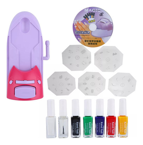 Set De Coloración Para Máquina De Estampación De Uñas