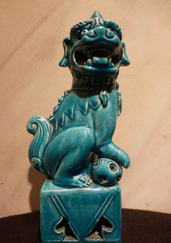 Perro De Fo Porcelana China Antigua