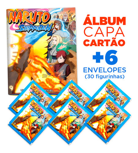Kit Naruto Shippuden - 1 Livro + 6 Envelopes, De Editora Panini., Vol. 1. Editorial Panini, Capa Mole Em Português, 2022