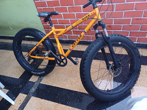 Bicicleta Fat Bike Naranja Todo Terreno 