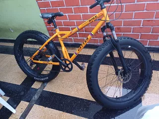 Bicicleta Fat Bike Naranja Todo Terreno