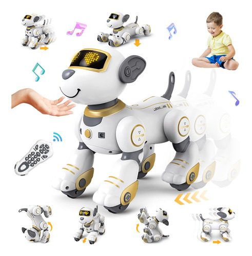 Vatos Rc Robot Perro Oro