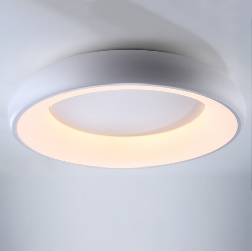 Plafón Minimalista 40w De Potencia Led Dimerizable Calido 