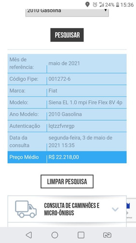 Fiat Siena 2010 1.0 El Flex 4p