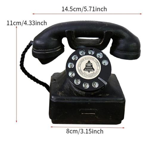 Teléfono Fijo De Moda Antiguo, Modelo Clásico Con Cable,