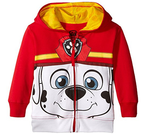 Nickelodeon Boys Toddler Paw Patrol Cara Grande Zipup Hoodie