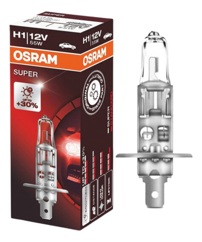 Bombillo Osram H1 12v 55w 60% Más Luz Silverstar 2.0