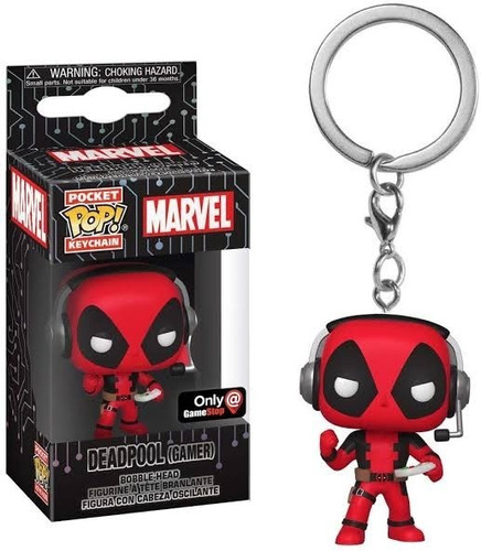 Chaveiro Boneco Funko Pop Deadopool Gamer Marvel Coleção