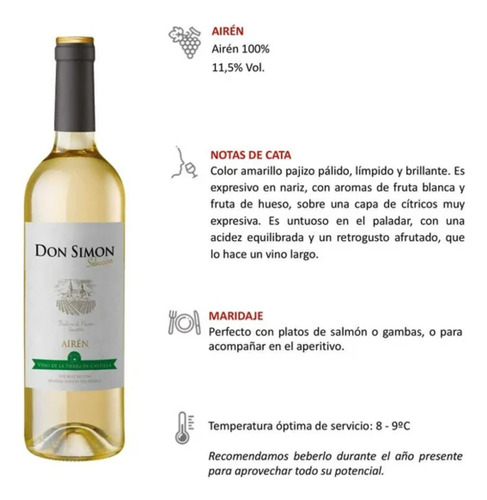 Vino Don Simón Blanco 750 Ml