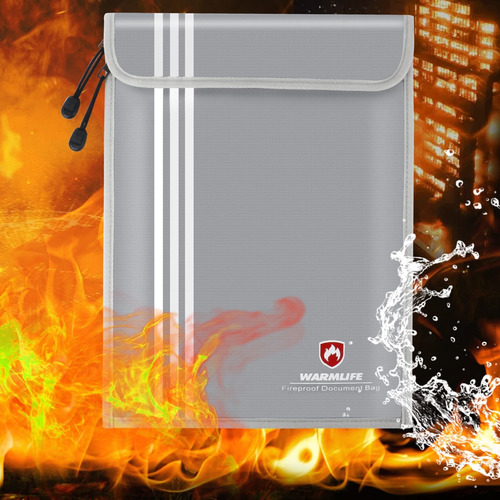 Warmlife Fireproof Document Bag 15x11 Inch Important 2