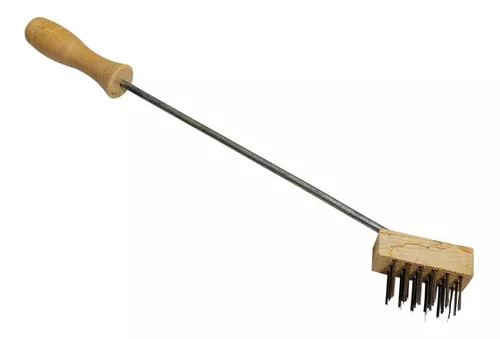 Cepillo Parrillero Steel Grill Brush Long BBQ Cleaner Brush with