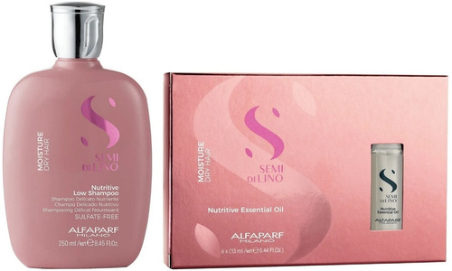 Shampoo + Caja De Ampollas Cabello Seco Alfaparf Moisture