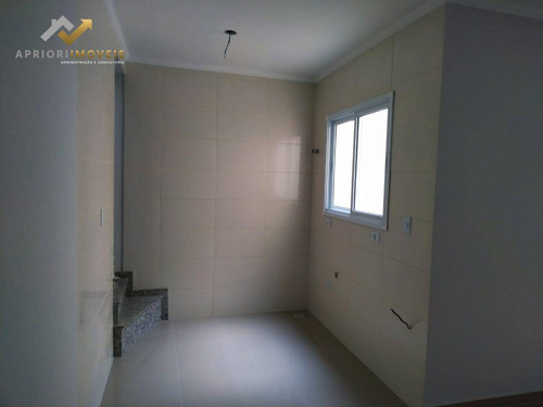 Cobertura À Venda, 102 M² Por R$ 340.000,00 - Vila Tibiriçá - Santo André/sp - Co0209