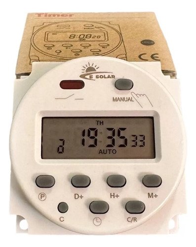 Timer Temporizador Digital E Solar 220v 16a Com Display