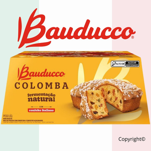 Kit 3 Colomba Pascoal - C/ Frutas - Confeito Italiano - 400g