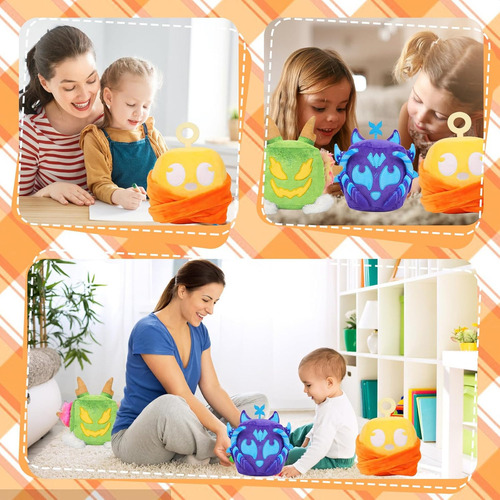 Peluche De Frutas Blox 3 Piezas, 5.8 Pulgadas,peluche Cubo