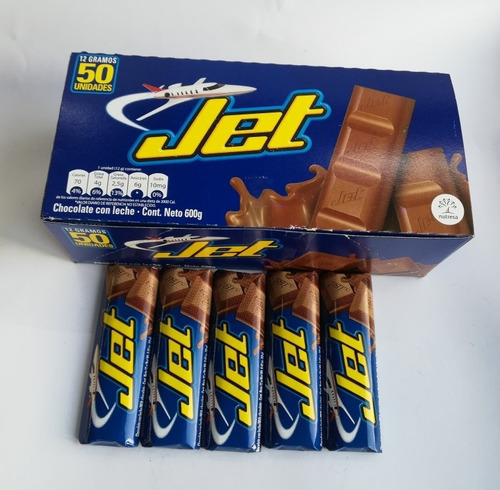 Caja De Chocolatina Jet X50 Unidades - kg a $24900