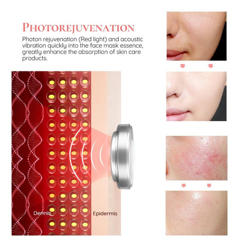 Imagen 8 de 10 de Masajeador Facial Fototerapia Rejuvenecedor
