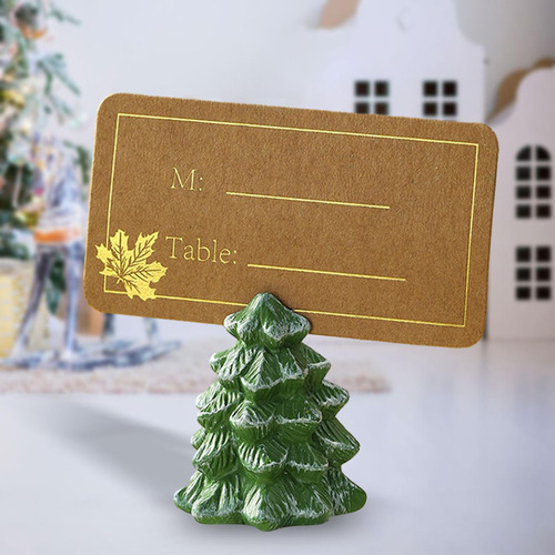 6 Tarjeteros Festivos Con Lugar Para Miniárboles 6 Piezas