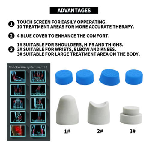 Masajeador Corporal Shockwave Therapy Nulatool Sw18c Para E-