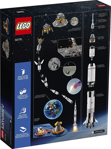 Lego Ideas Nasa Apolo Saturno V 92176 - Juego De Construcció