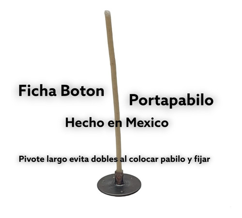 Imagen 5 de 7 de Ficha Botón Mediana (1.9cm) Para Elaboración De Velas 500 Pz