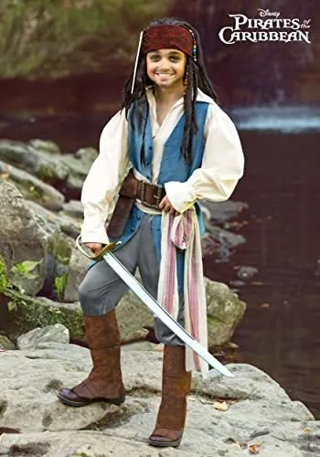 Disfraz Talla Medium Para Niño De Capitán Jack Sparrow